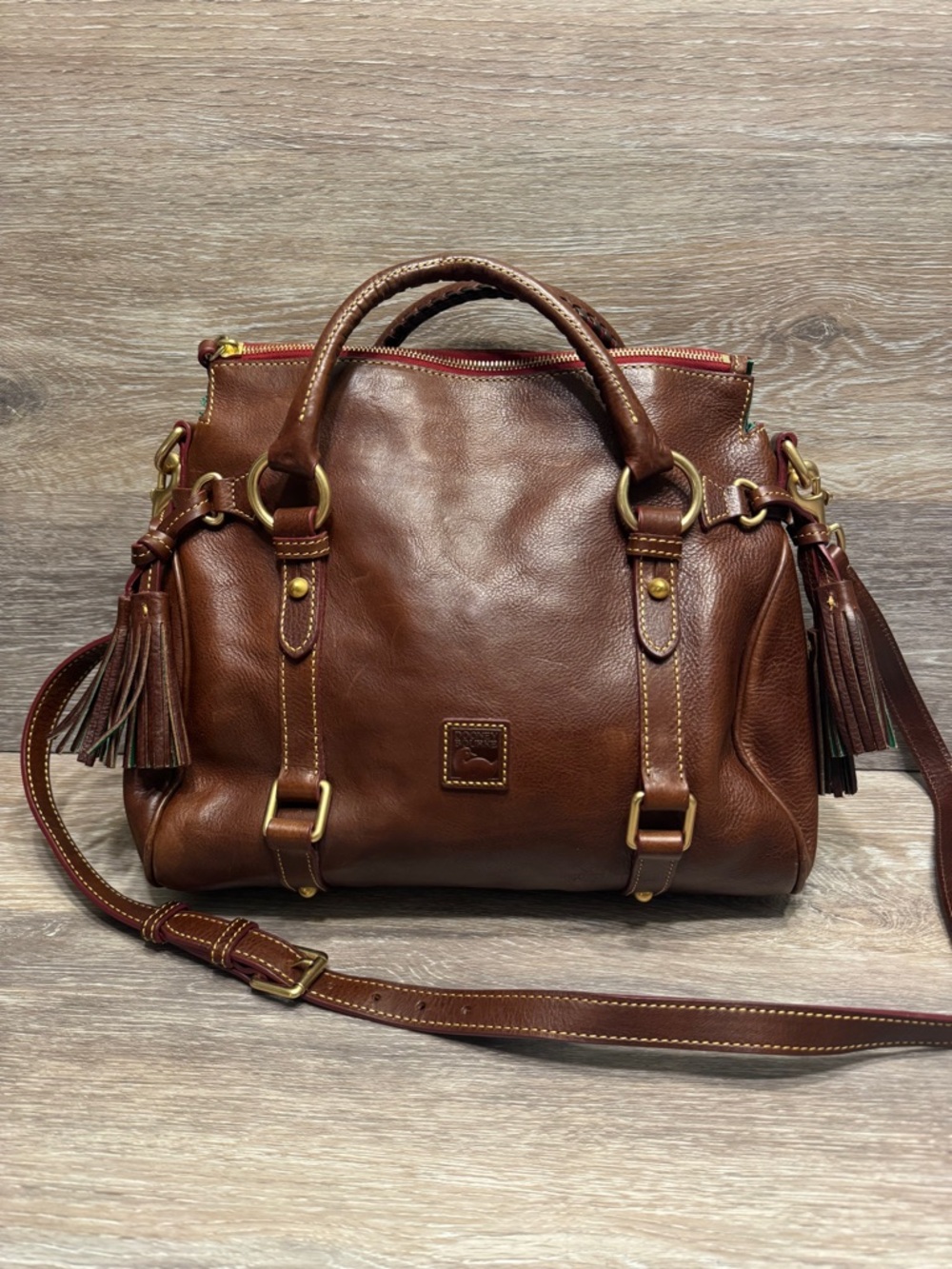 Dooney & Bourke Chestnut Brown Florentine Satchel
